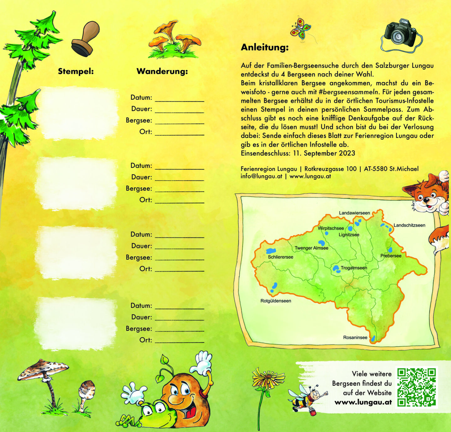 Stempelkaart illustratie brochure
