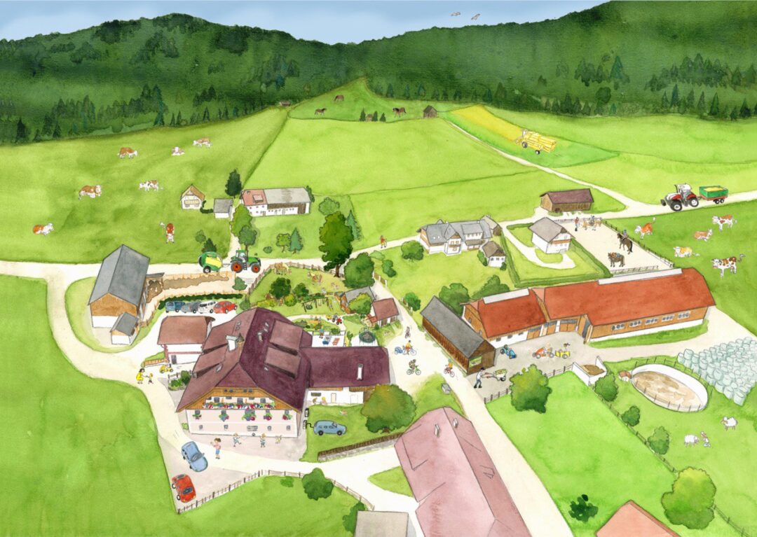 boerderij illustratie Samerhof