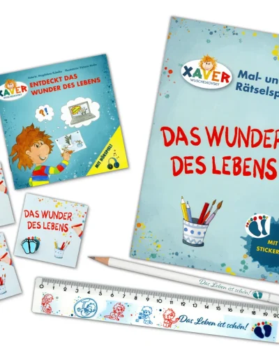 Bilderbuch Malbuch Lineal Faltheft Illustration Rätselheft